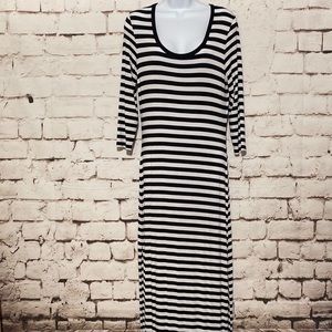 MICHAEL Kors Stripe Maxi Dress, Size S